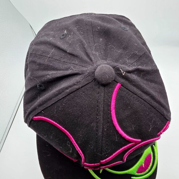 Disney Neon Mickey Mouse Black Snapback Hat Adjustable Bright Embroidered Cap - Picture 5 of 9